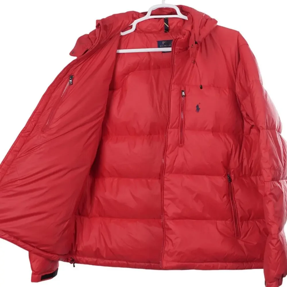NWOT Polo Ralph Lauren El Cap Jacket 2XB Red Down Puffer Full Zip Hooded